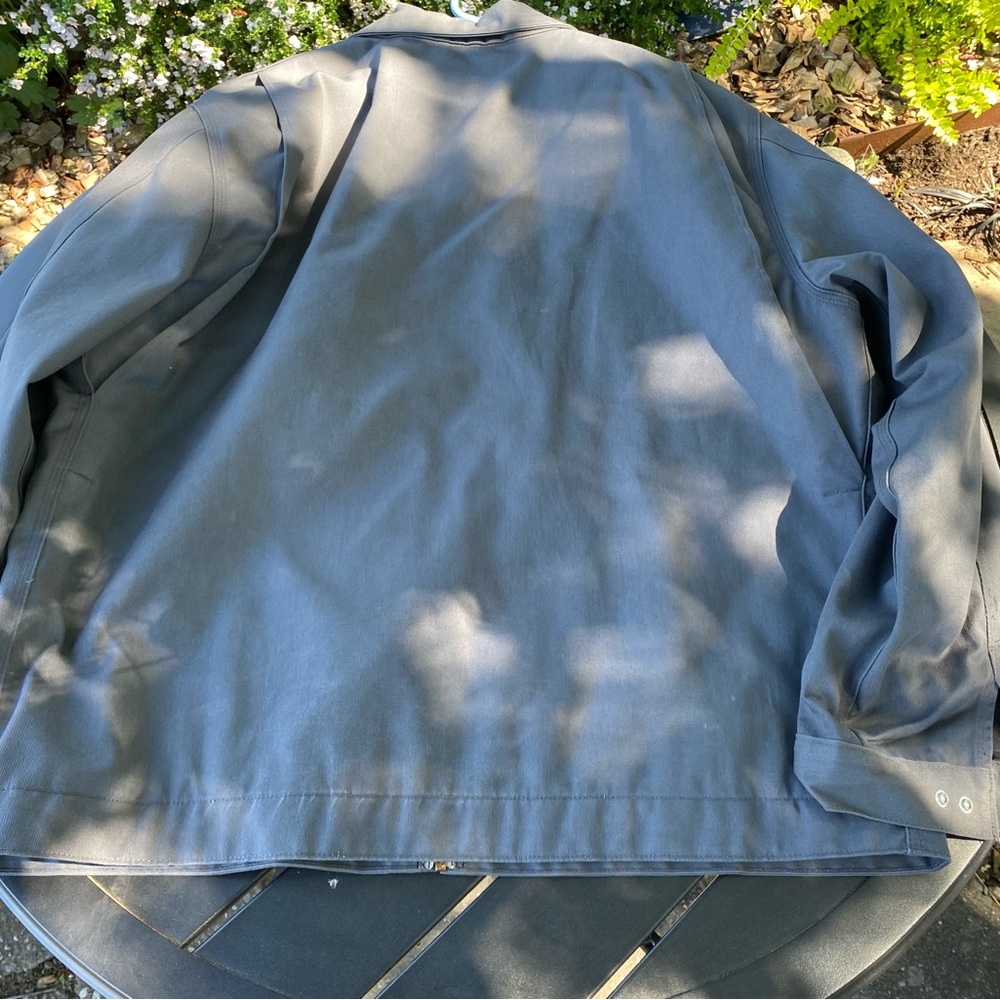 2XL Tall Navy Blue Carhartt Gas Station “Eisenhower” Style Zip-up Work Jacket - Picture 2 of 4